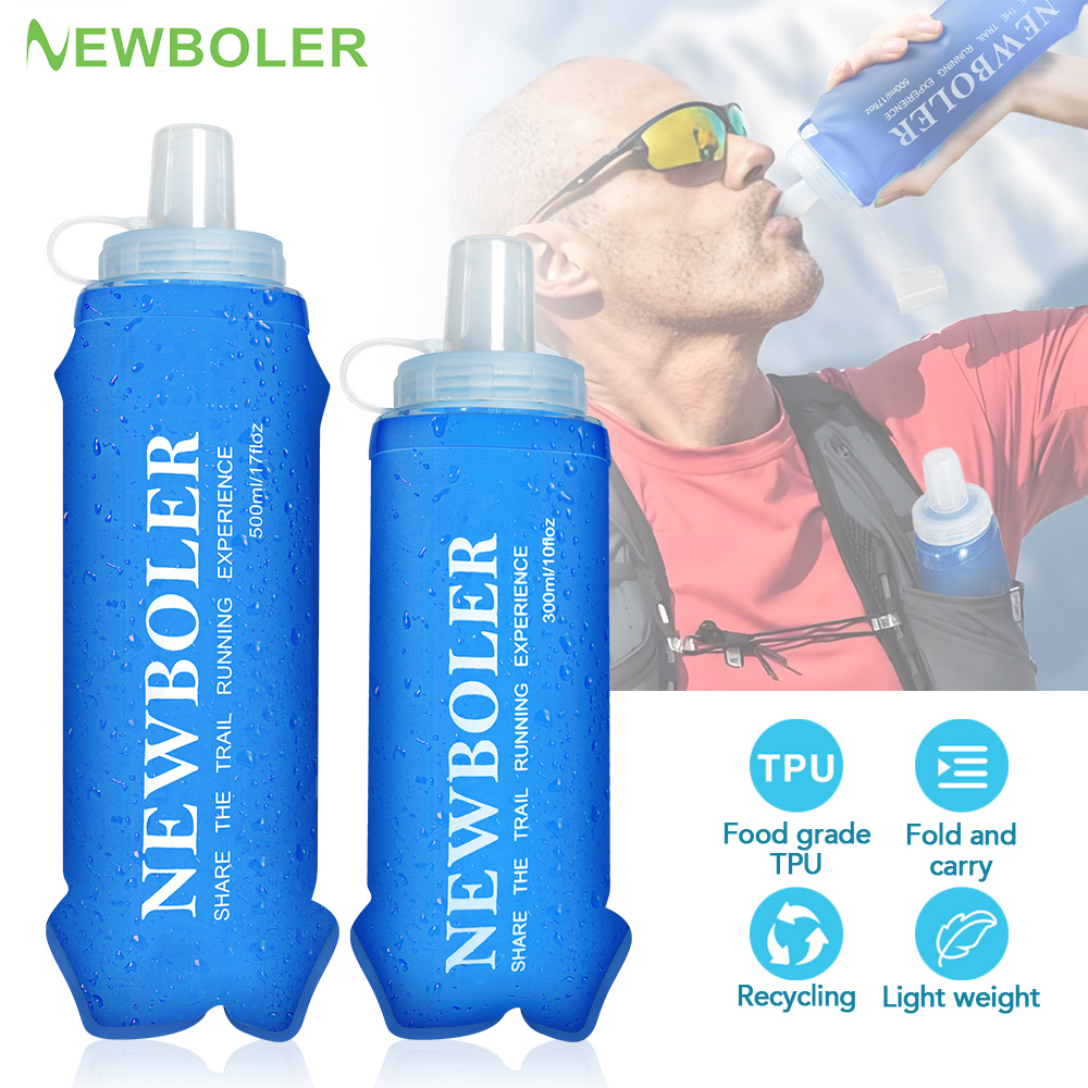 Water Bag Collapsible - NEWBOLER 300/500 мл бутылка для воды