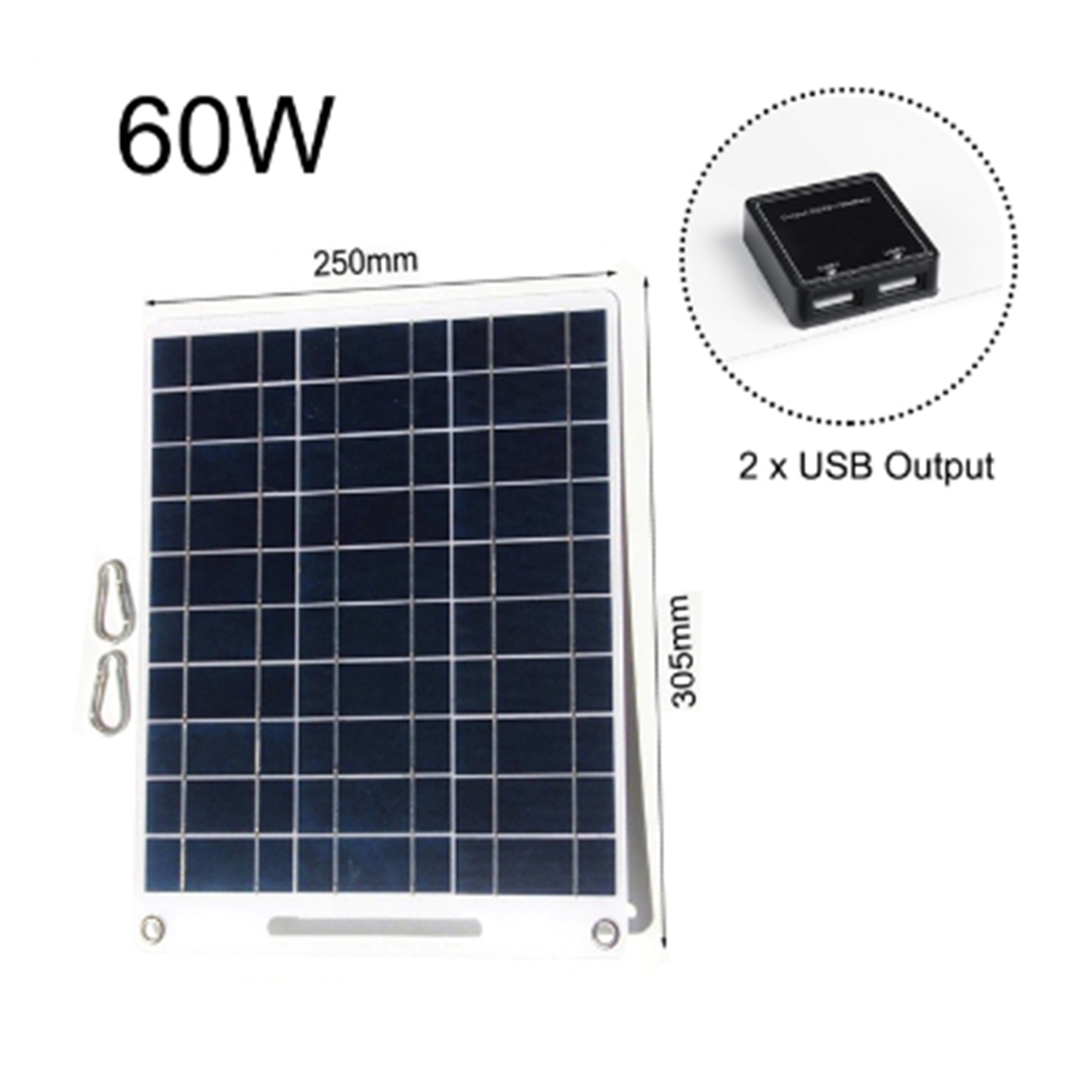 Solar Emergency Charger - Новая солнечная панель 60 Вт, портативное