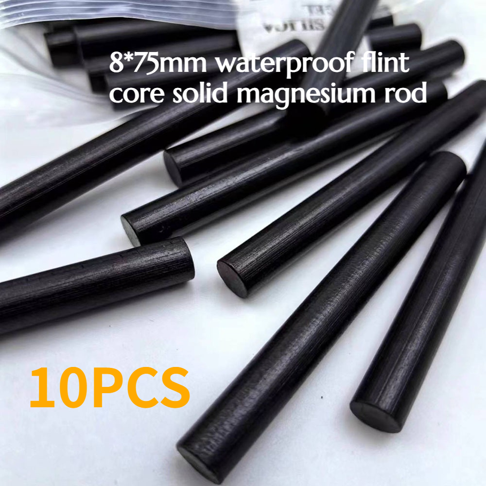 Magnesium Fire Starter - 10 шт. 8*75 мм Водонепроницаемый магниевый