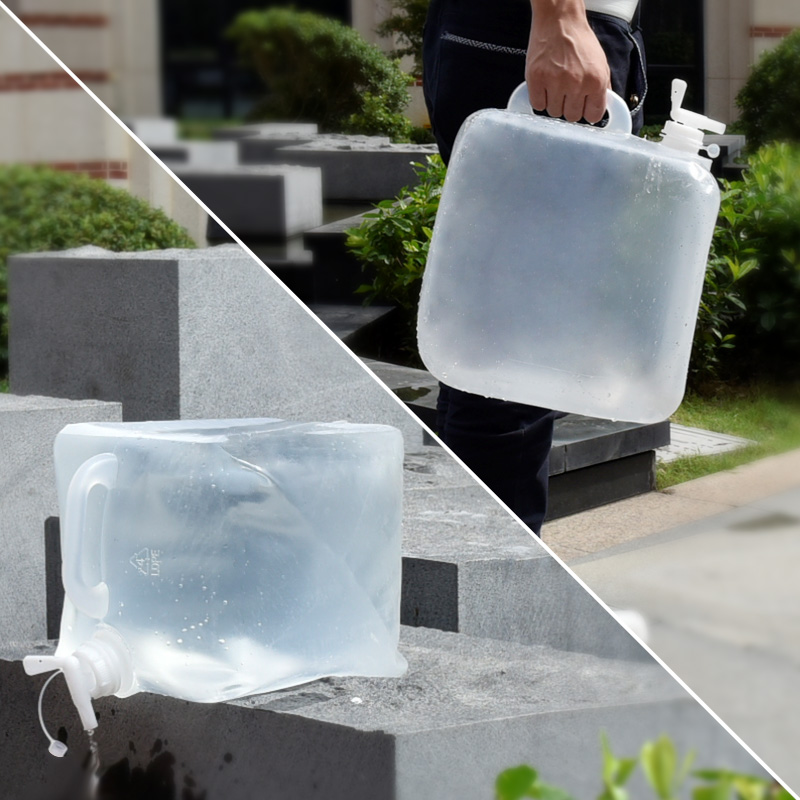Water Bag Collapsible - 1 шт. 5-литровая пластиковая складная емкость
