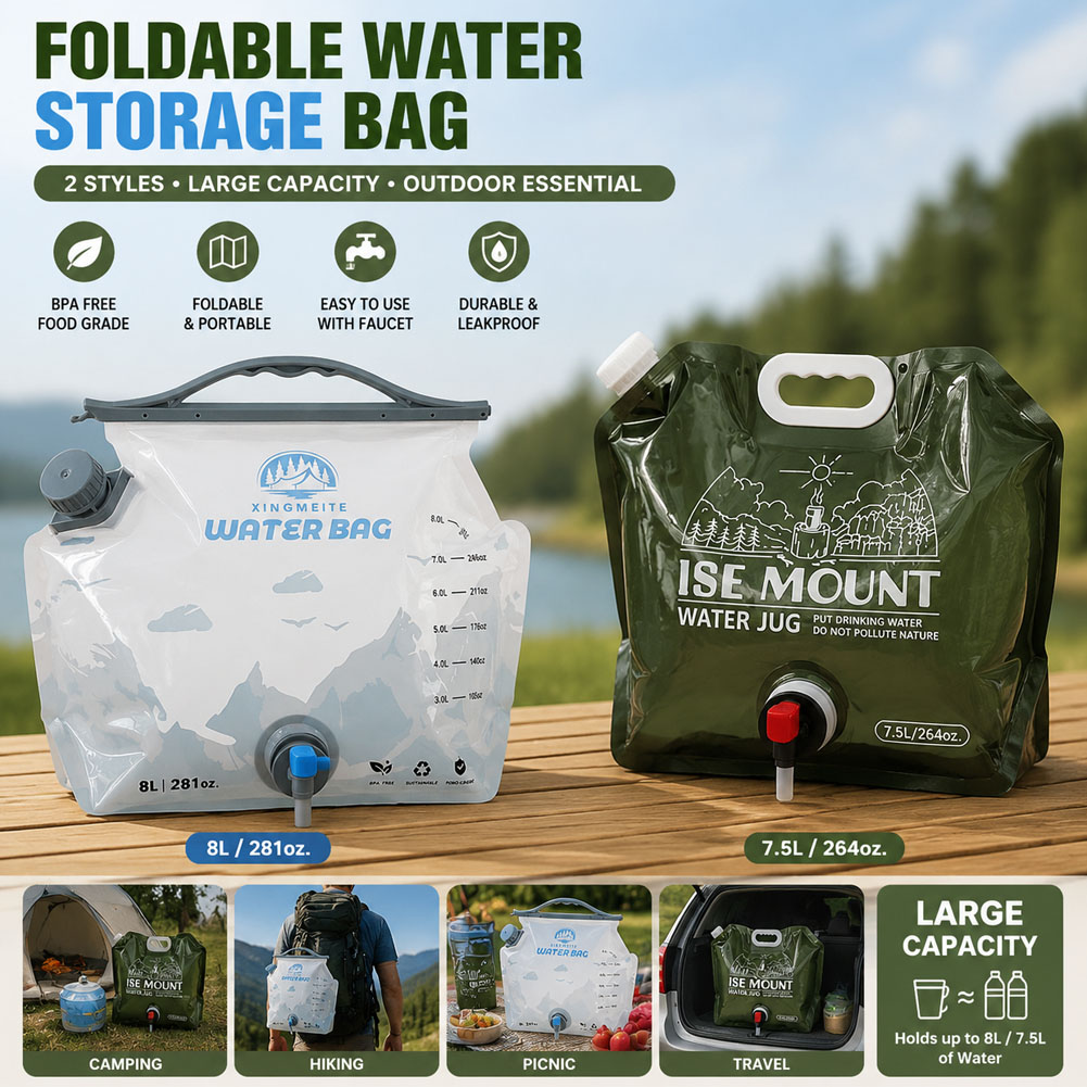 Water Bag Collapsible - 8-литровый складной контейнер для воды с