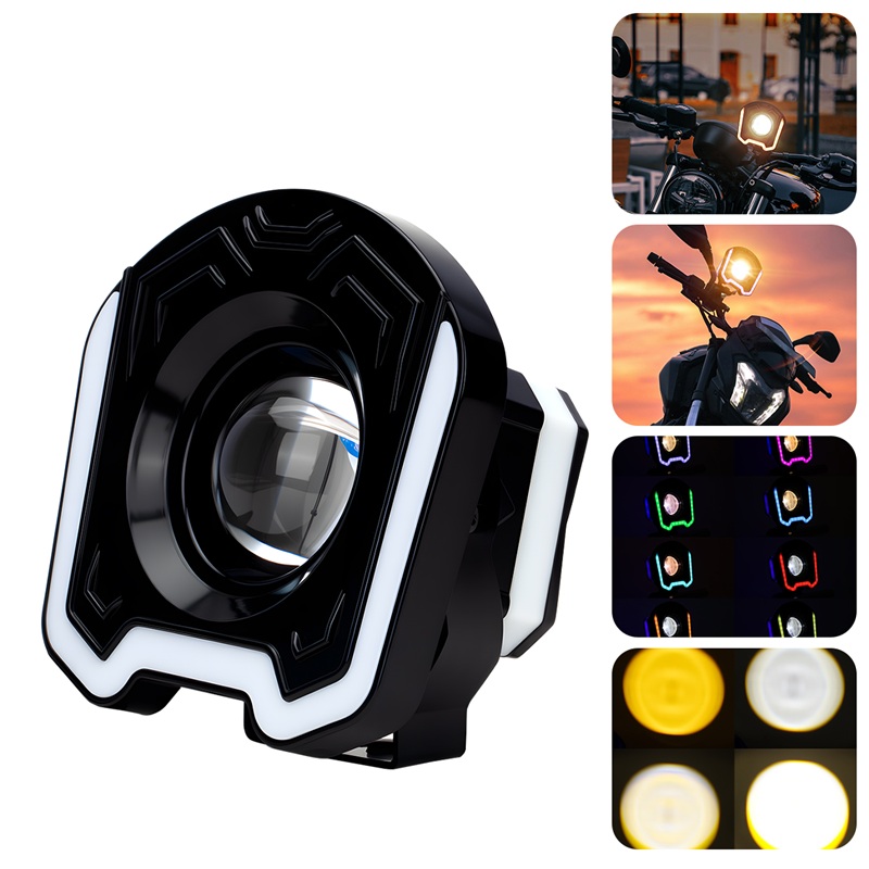 Sos Light Strobe - 4-дюймовый светодиодный прожектор для мотоцикла, белый,