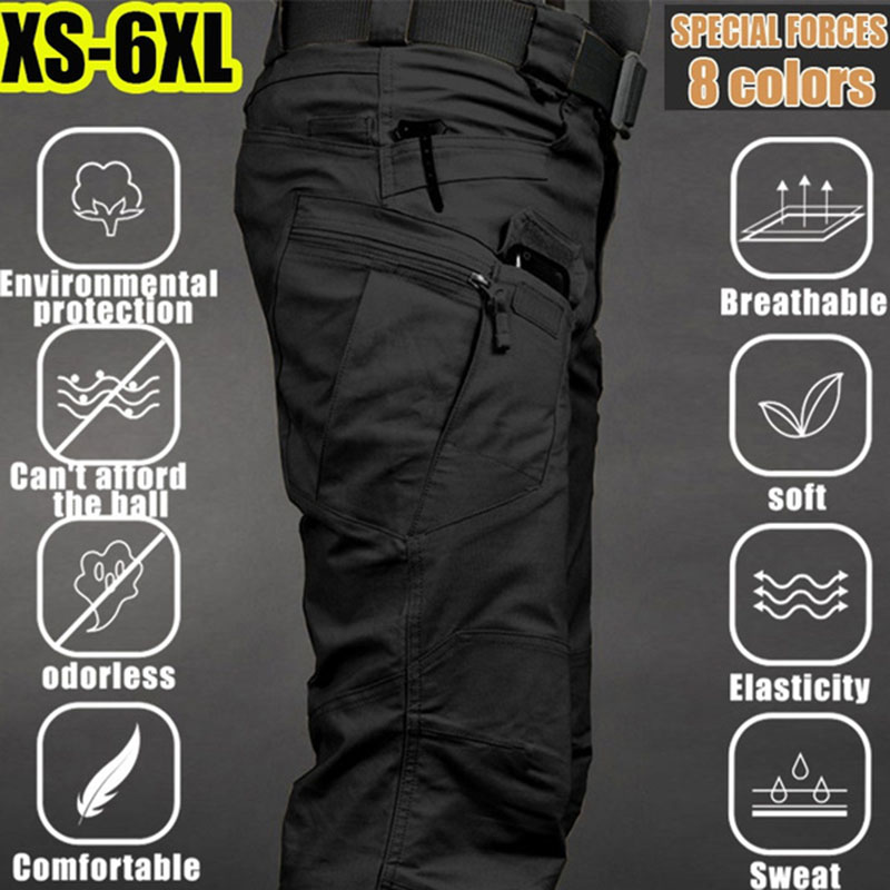 Fishing Kit Compact - Мужские тактические брюки-карго 6XL размера плюс,