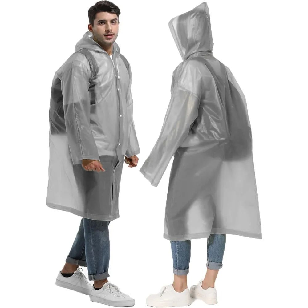Emergency Poncho Rain - ﻿ 1/2 шт. Компактное многоразовое пончо