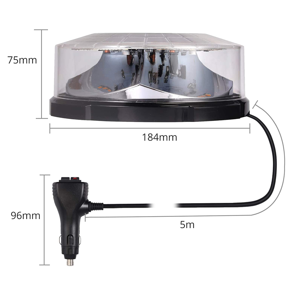 Желтый 24-светодиодный магнитн – обзор и цена Sos Light Strobe
