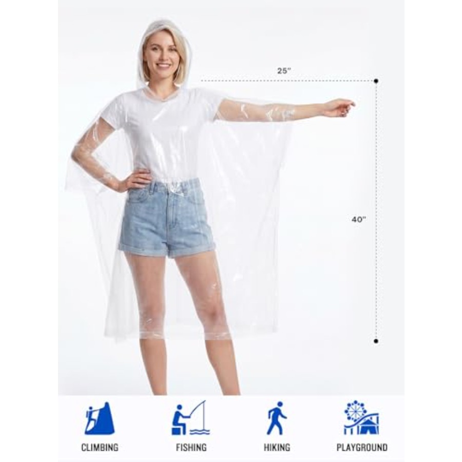 Одноразовые дождевики для взро – обзор и цена Emergency Poncho Rain