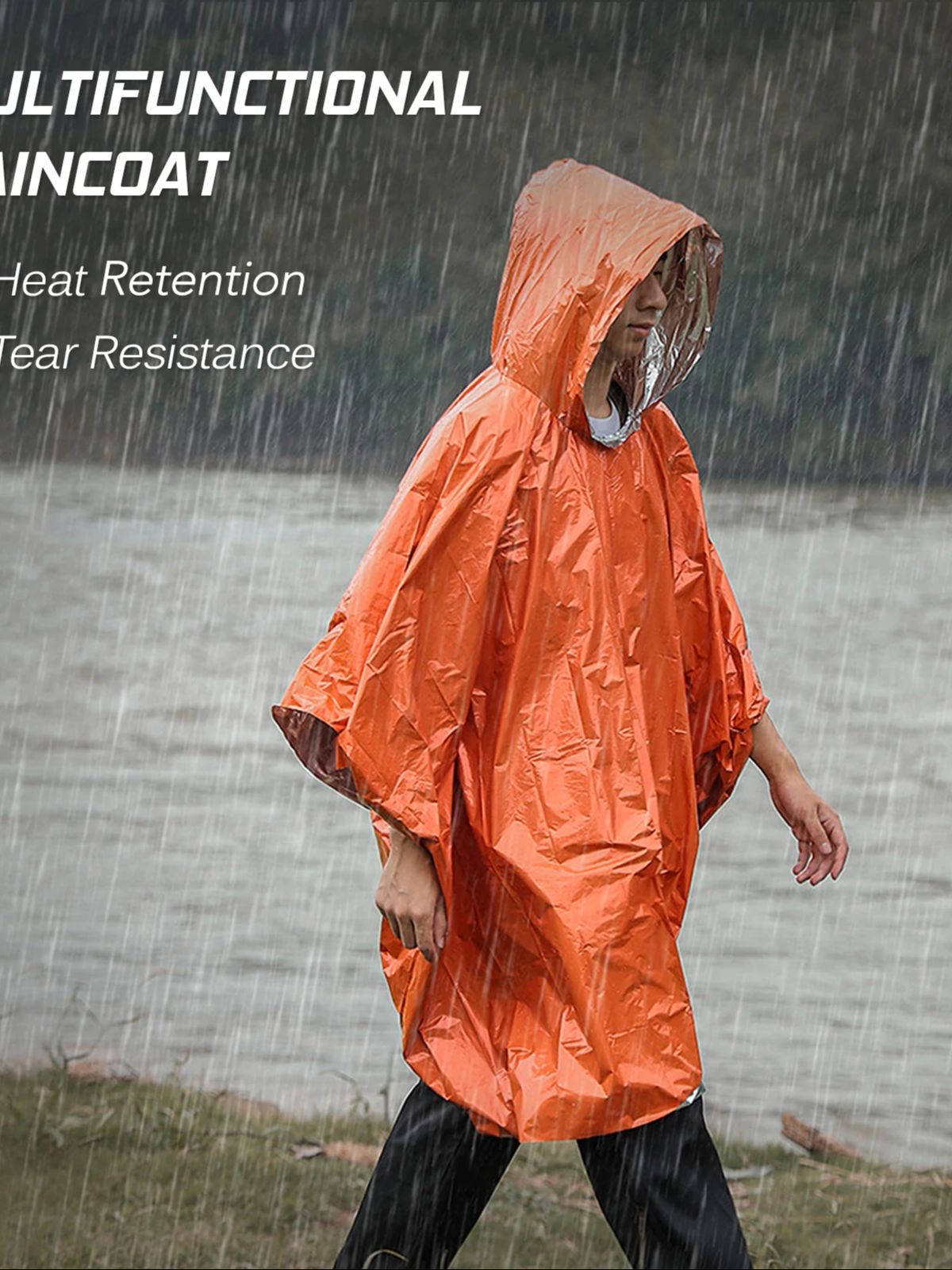 Трехфункциональный термо-дожде – обзор и цена Emergency Poncho Rain