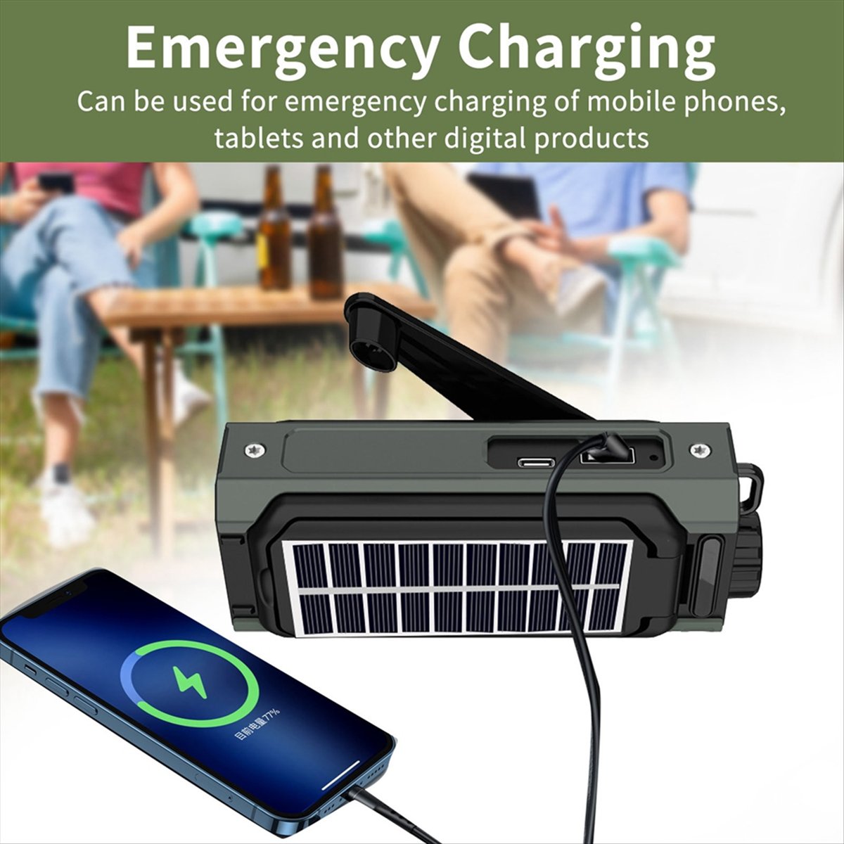 Портативное солнечное радио A2 – обзор и цена Solar Emergency Charger