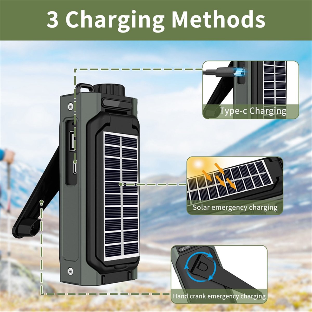 Портативное солнечное радио A2 – обзор и цена Solar Emergency Charger