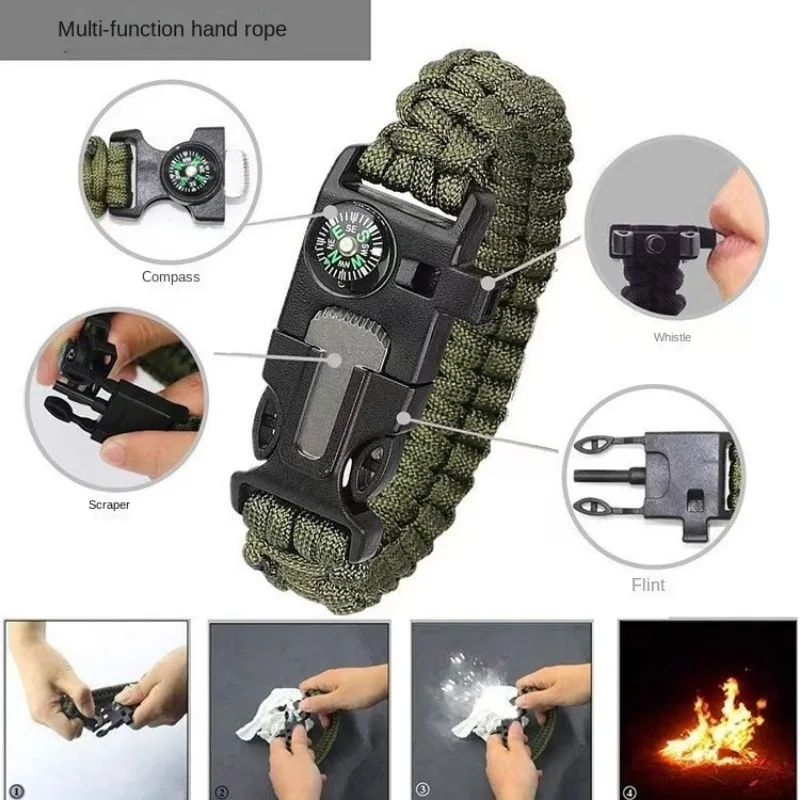 Браслет-компас «пять в одном»  – обзор и цена Fire Starting Kit
