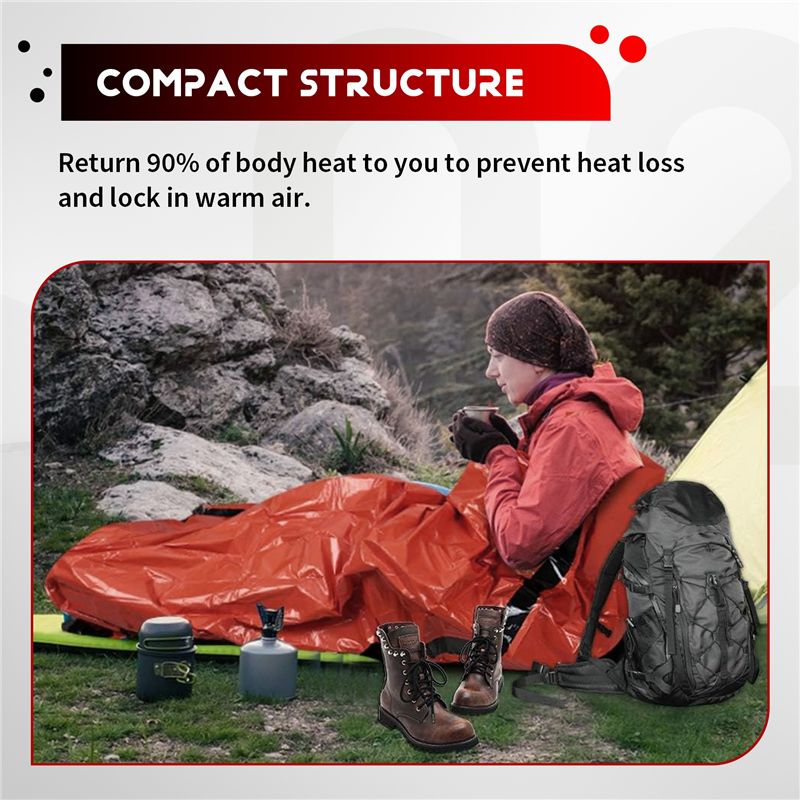 【На складе】Сварийный спальный  – обзор и цена Bivy Bag Emergency
