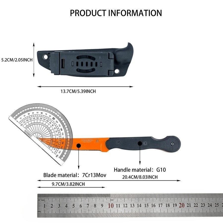 Нож с фиксированным клинком 8, – обзор и цена Bushcraft Knife Fixed